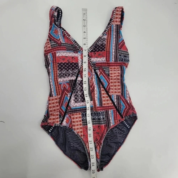 SEA level swim Arielle V front and back one peice swimsuit night sky size 6 - Picture 10 of 11